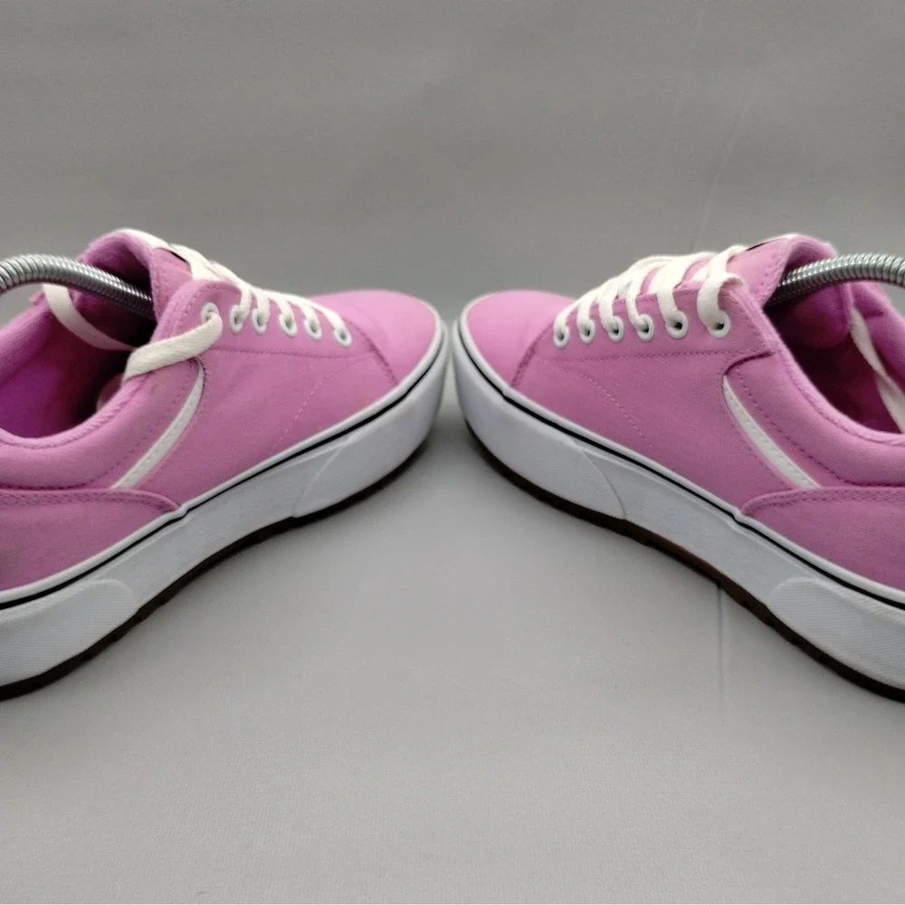Vans Seldan Platform Pink Canvas Sneakers Womens 9.5 Low Top Lace Up Shoes‎